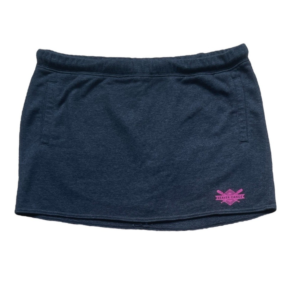 Beaver Canoe Women’s Charcoal Gray Sweat Skirt Size Large